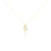 Collier Wandula Or Jaune Perle De Culture Et Diamant