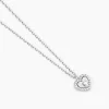 Collier Yvannah Argent Blanc Oxyde De Zirconium
