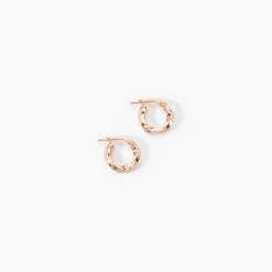 Creoles Argent Rose Diane