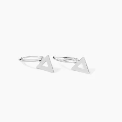 Creoles Elvyn Argent Blanc