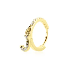 Créole Unitaire Léria Or Jaune Oxydes De Zirconium