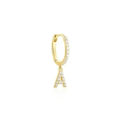 Créole Unitaire Léria Or Jaune Oxydes De Zirconium