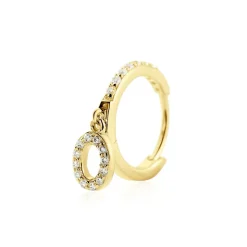 Créole Unitaire Léria Or Jaune Oxydes De Zirconium