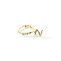 Créole Unitaire Léria Or Jaune Oxydes De Zirconium