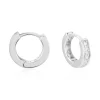 Créoles Alexa Argent Blanc Oxyde De Zirconium