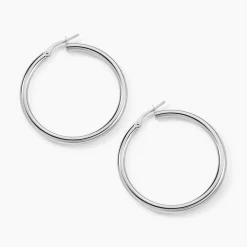 Créoles Argent Blanc Anne
