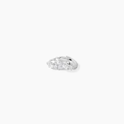 Créoles Argent Blanc Derren Oxydes De Zirconium