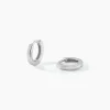 Créoles Argent Blanc Eleanora