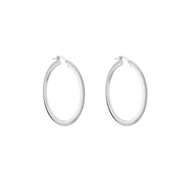 Créoles Argent Blanc Hally