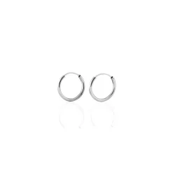 Créoles Argent Blanc Olympia