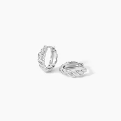 Créoles Bellinda Argent Blanc