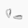 Créoles Declaration Argent Blanc Oxyde De Zirconium