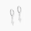Créoles Diakha Argent Blanc