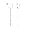 Créoles Fancy Argent Blanc