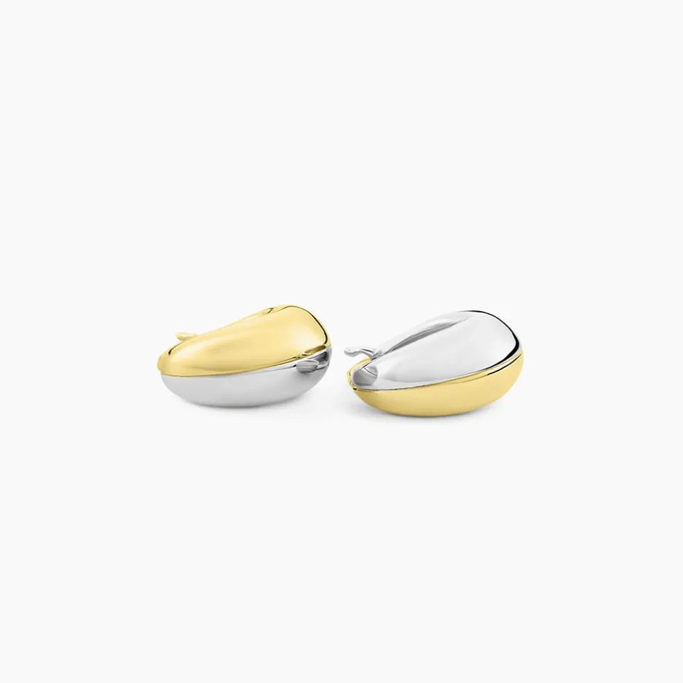 Créoles Perfect Match Argent Bicolore