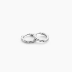 Créoles Shula Argent Blanc