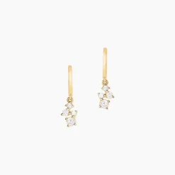 Créoles Sparkle Or Jaune Oxyde De Zirconium
