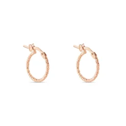 Créoles Valentine Argent Rose
