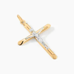 DAMIAN KREUZ 2 Unisex Anhänger Gold 375 (9 Karat) Christus