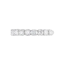 Demi-alliance Or Blanc  Eloisa Diamant Synthetique