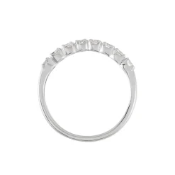 Demi-alliance Or Blanc Eloisa Diamant Synthetique