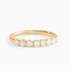 Demi-alliance Or Jaune  Eloisa Diamant Synthetique