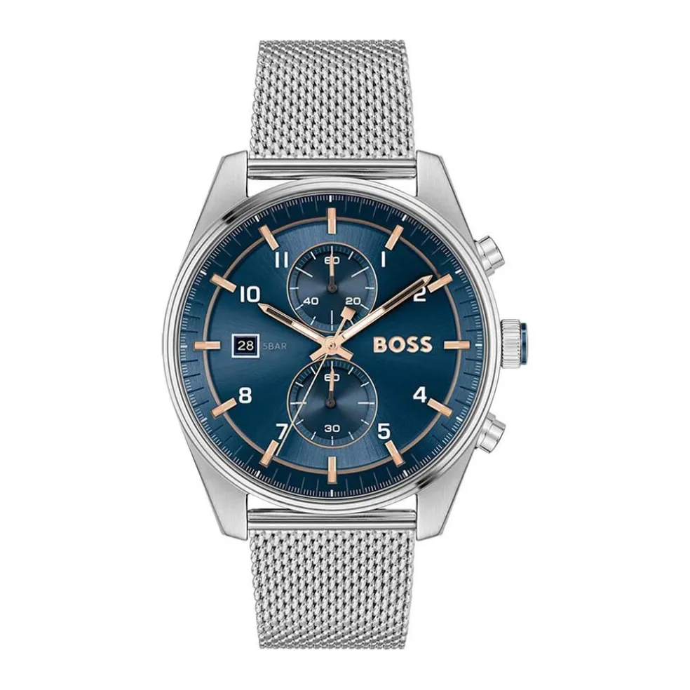 Montre Boss Skytraveller Bleu