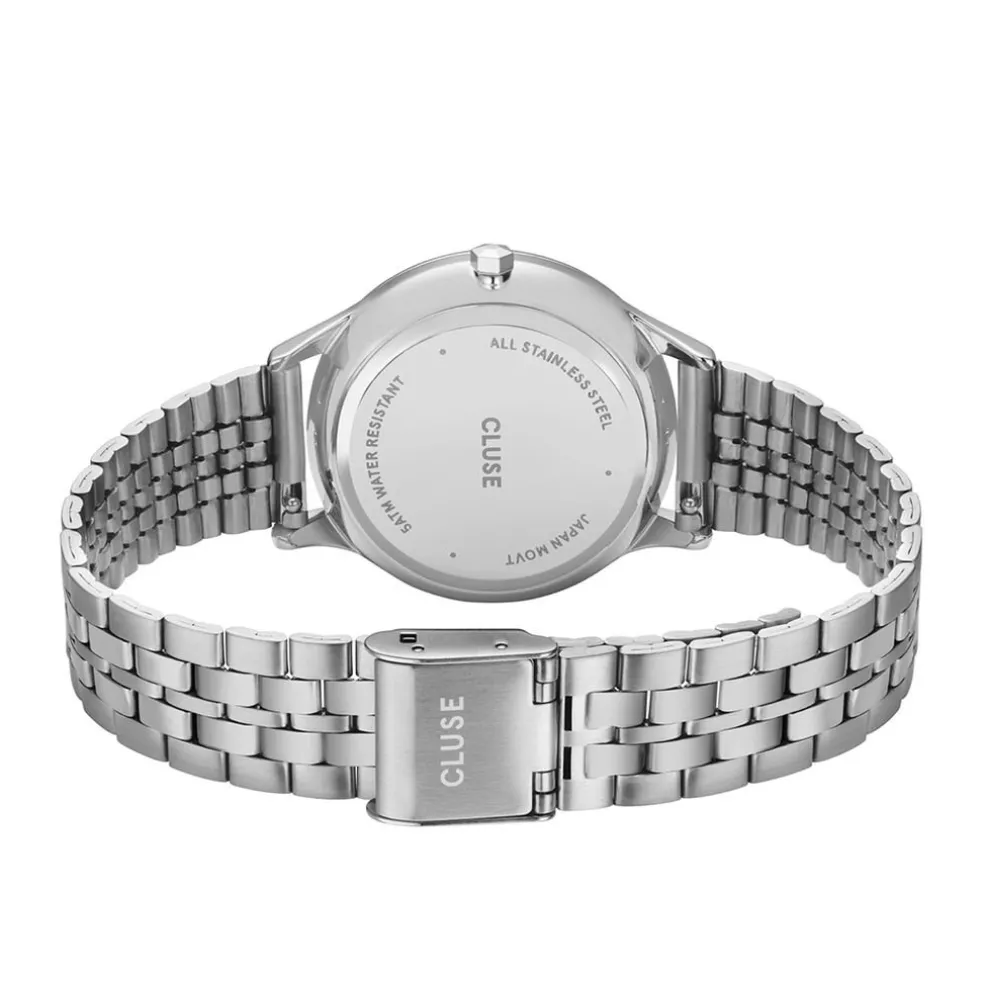 Montre Cluse Minuit Date Argenté