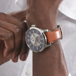 Montre Fossil Townsman Auto Bleu