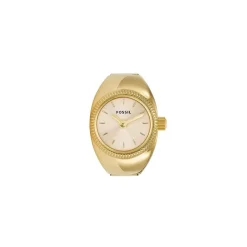 Montre Fossil Watch Ring Doré