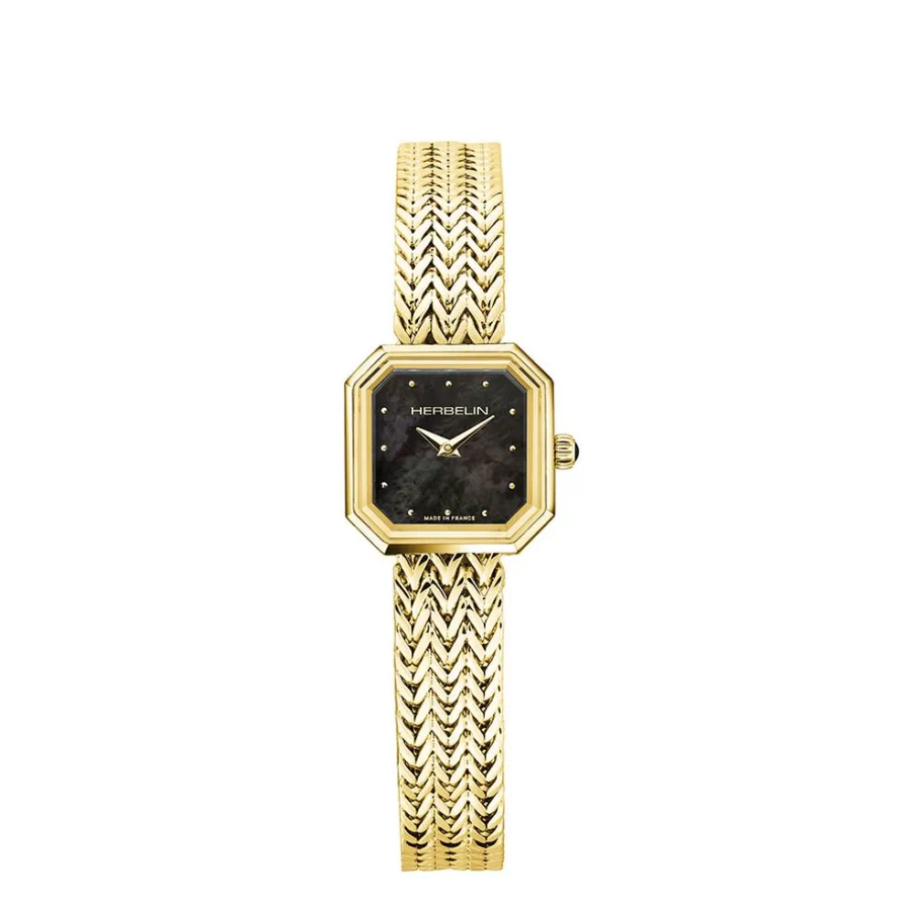 Montre Herbelin Octogone Nacre Noire