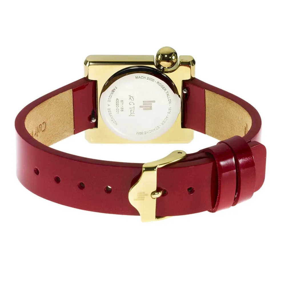 Montre Lip Mach 2000 Mini Square Doré