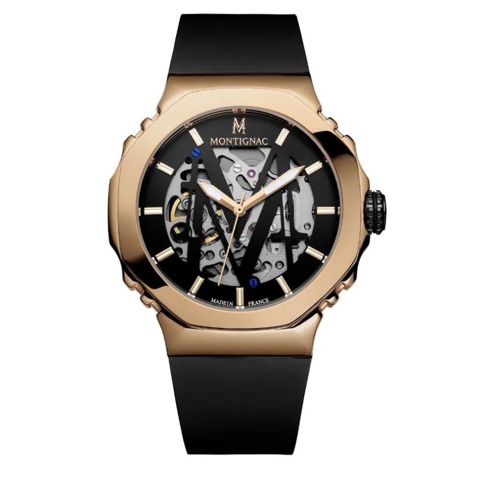 Montre Montignac Octagon Automatique Noir