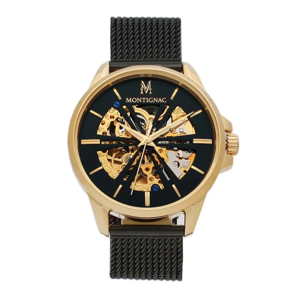 Montre Montignac Round Automatique Noir