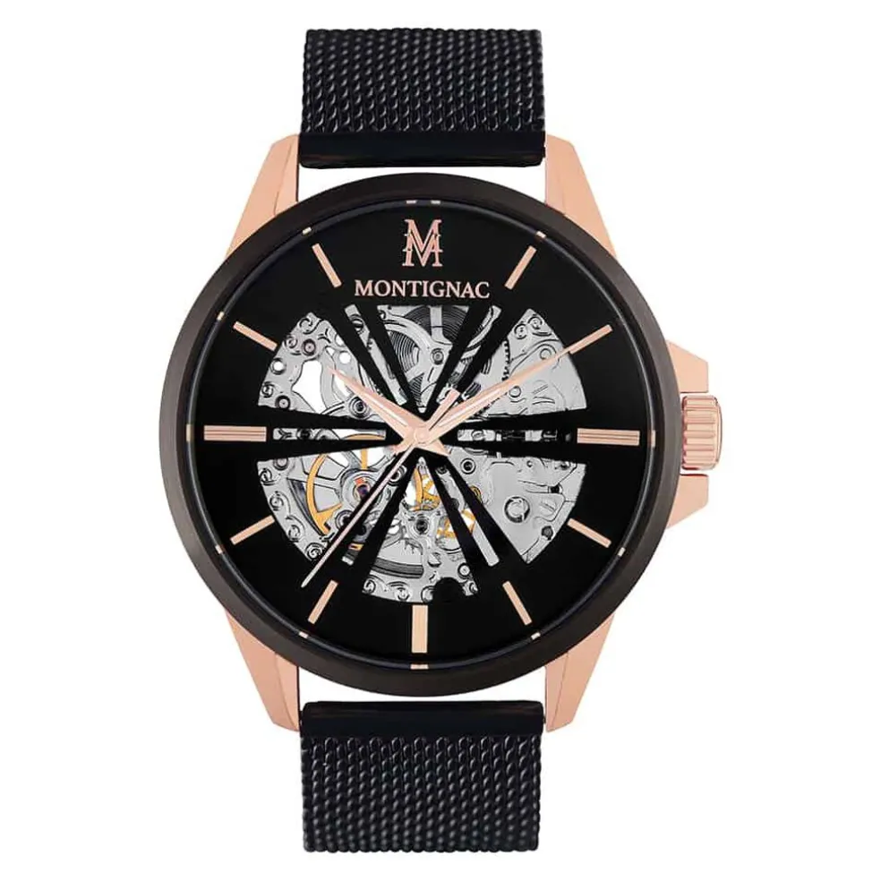 Montre Montignac Round Automatique Noir