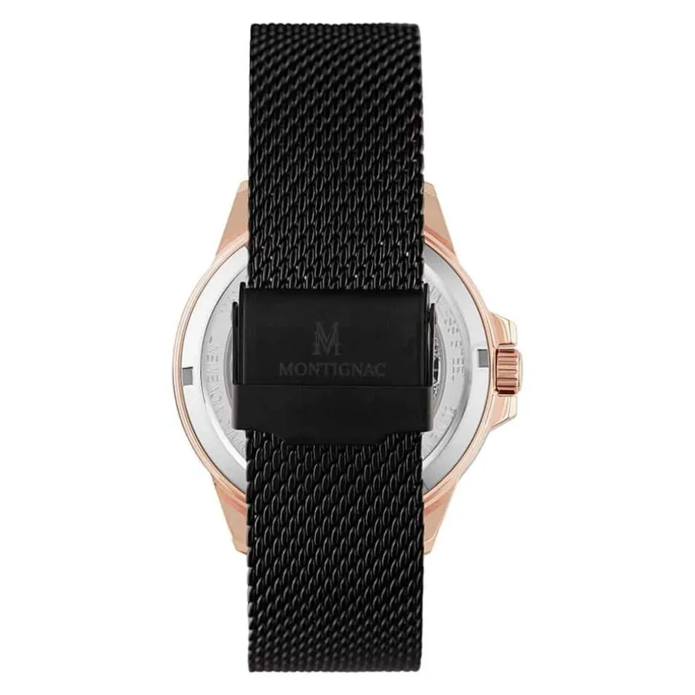Montre Montignac Round Automatique Noir