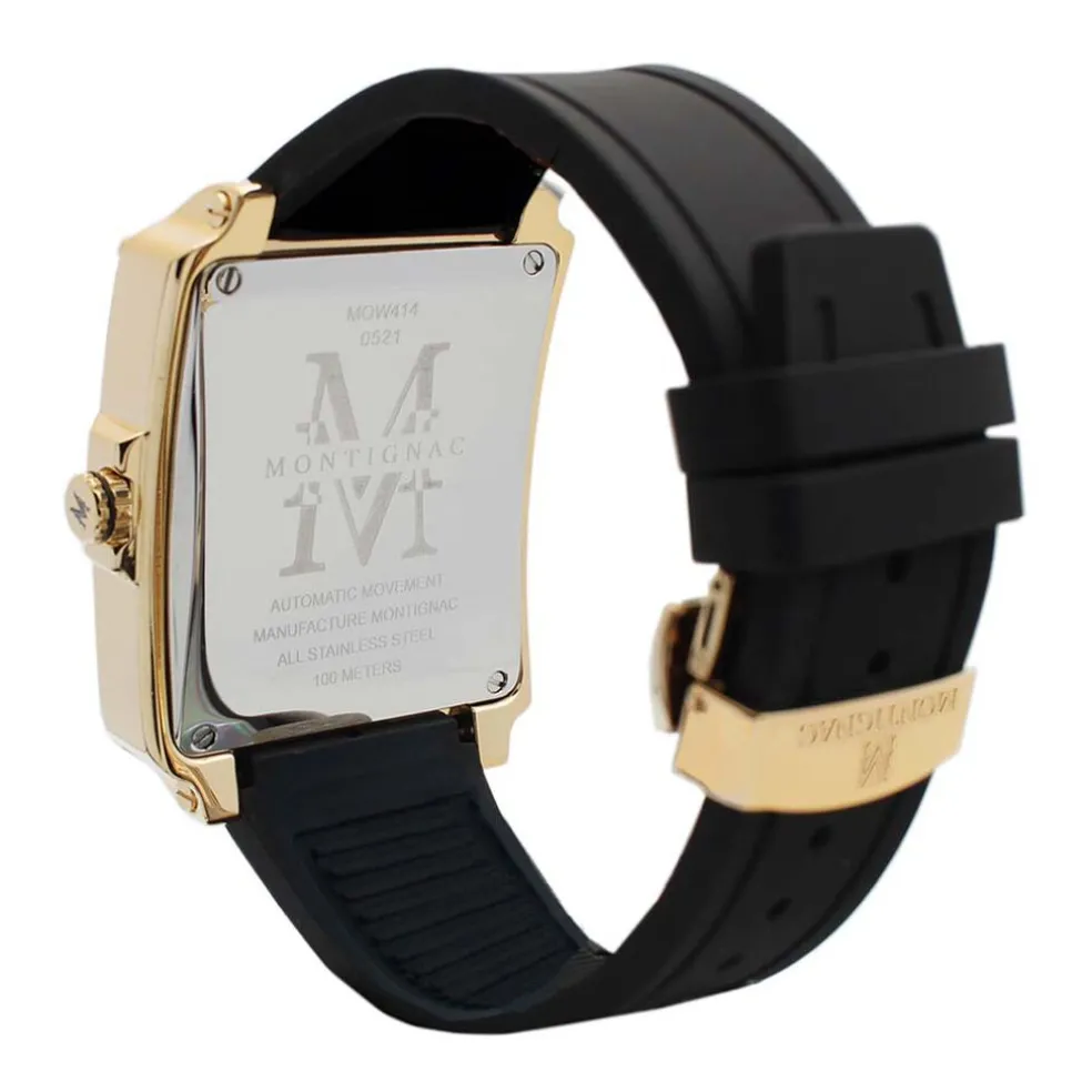 Montre Montignac Square Automatique Noir