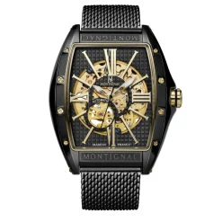 Montre Montignac Tonneau Automatique Noir