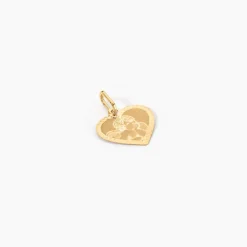 Pendentif Ange Coeur Or Jaune