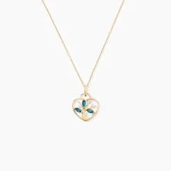 Pendentif Baylee Or Jaune Topaze Oxyde De Zirconium