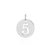 Pendentif Efiso Argent Blanc