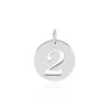 Pendentif Efiso Argent Blanc