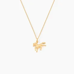 Pendentif Egide Cheval Or Jaune