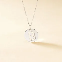Pendentif Elio B Argent Blanc