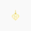 Pendentif Eudocie Coeur Lettre Or Jaune