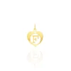 Pendentif Eudocie Coeur Lettre Or Jaune