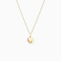 Pendentif Eudocie Coeur Lisse Or Jaune
