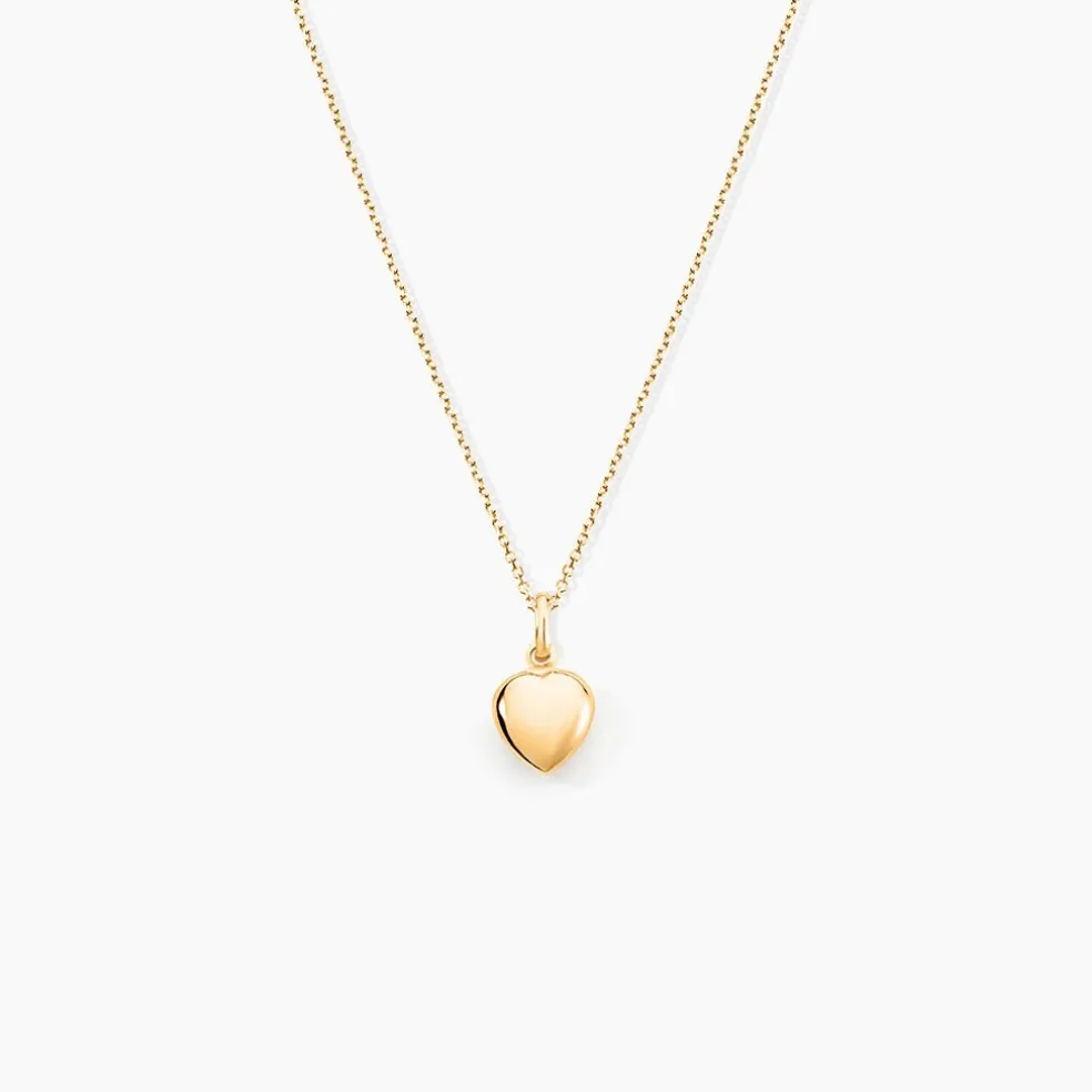 Pendentif Eudocie Coeur Lisse Or Jaune
