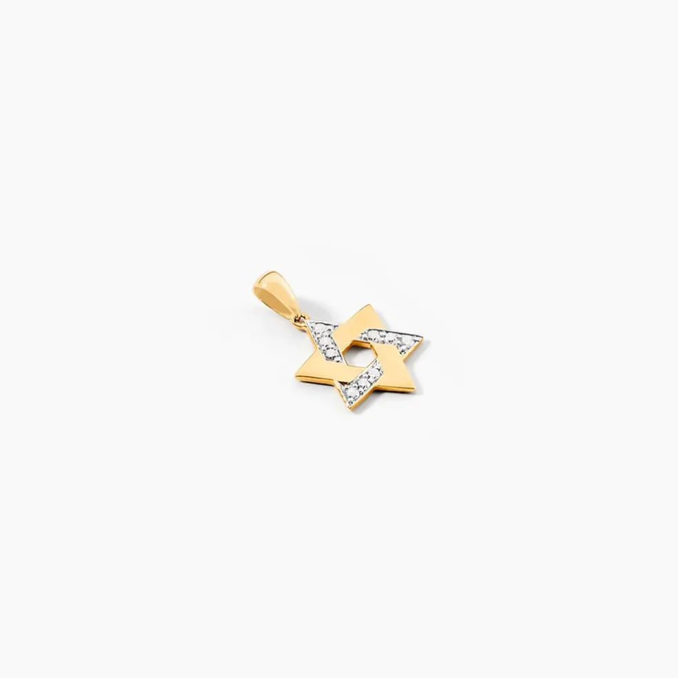 Pendentif Faye Or Jaune Oxyde De Zirconium