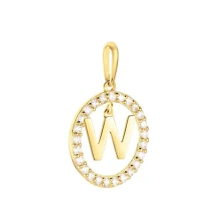 Pendentif Gabe Or Jaune Oxyde De Zirconium